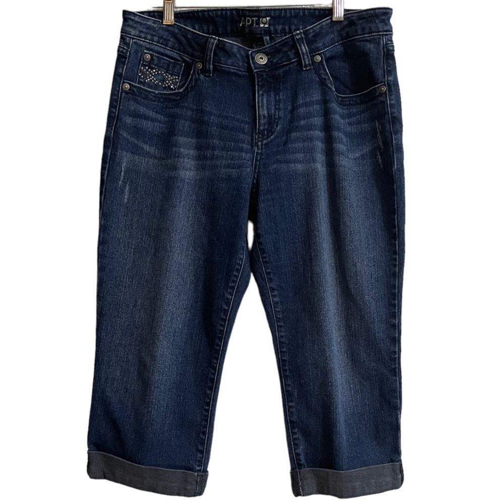 APT.9 Straight Leg Capri Jeans